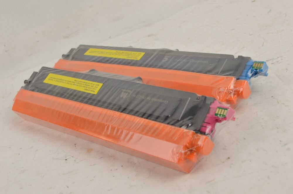 Compatible For Brother TN227 Toner TN-227M Magenta TN-227C Cyan 2 Pack Non-OEM